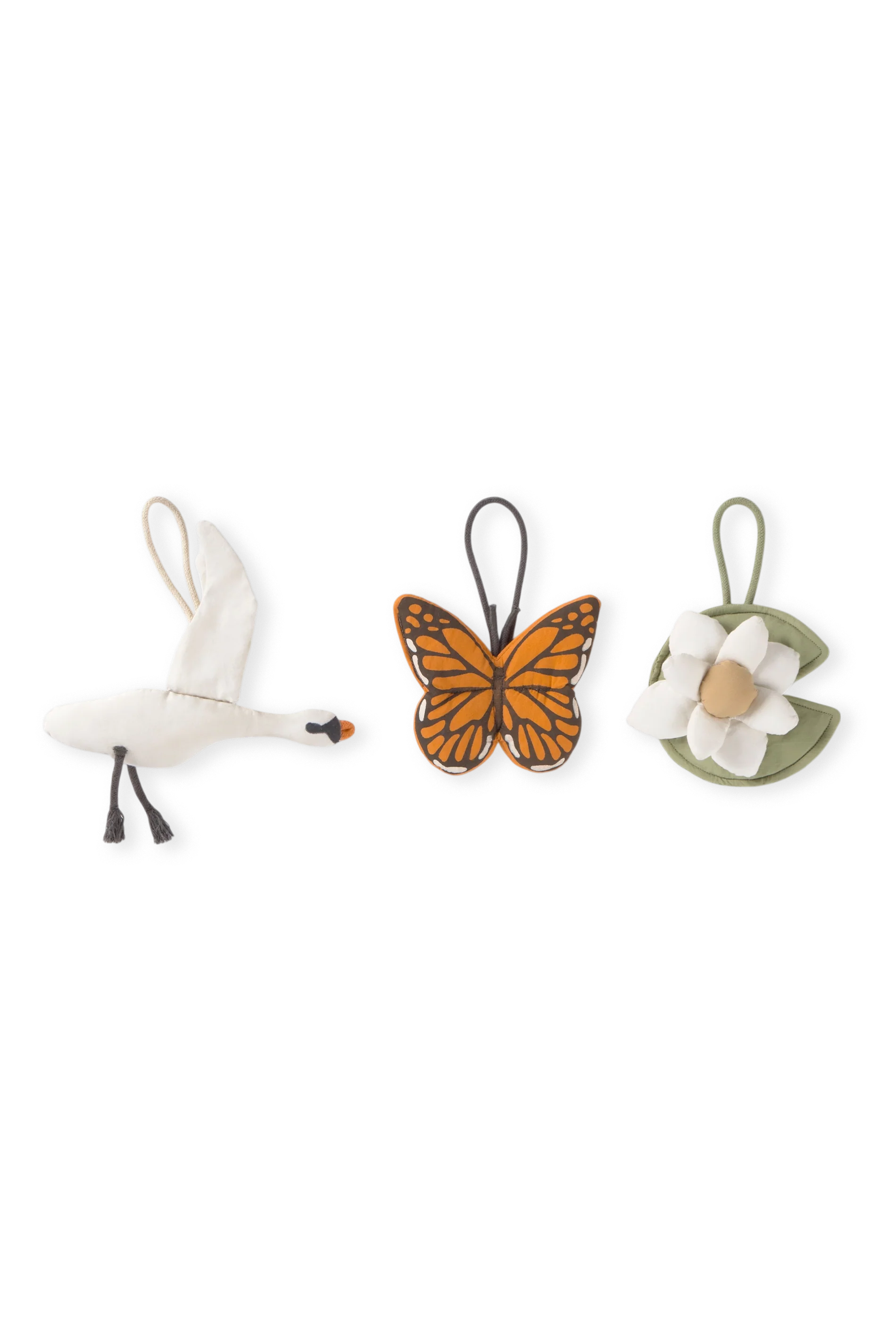 Lorena Canals rattle toy hangers, swan
